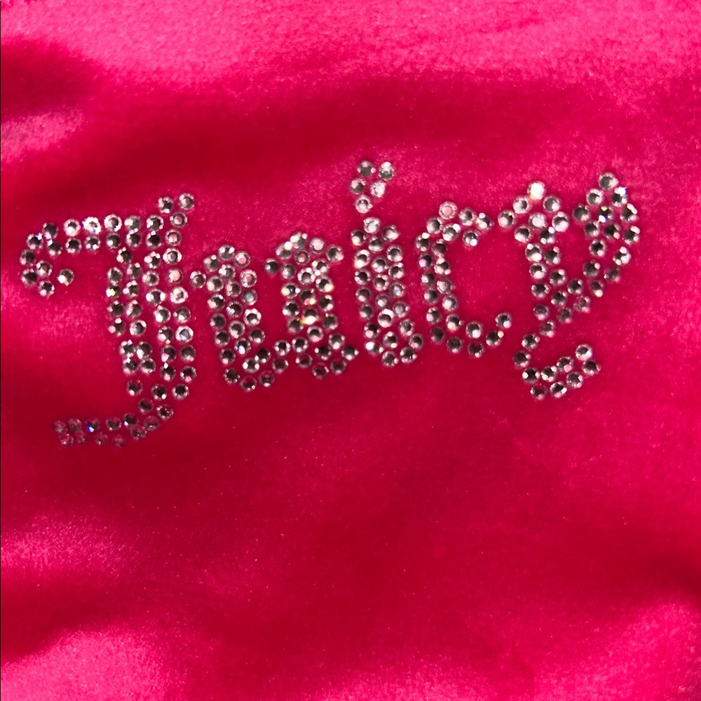 NWOT Juicy Couture Women's Bling Fuchsia Velour Track Lounge Pants - Picture 5 of 10